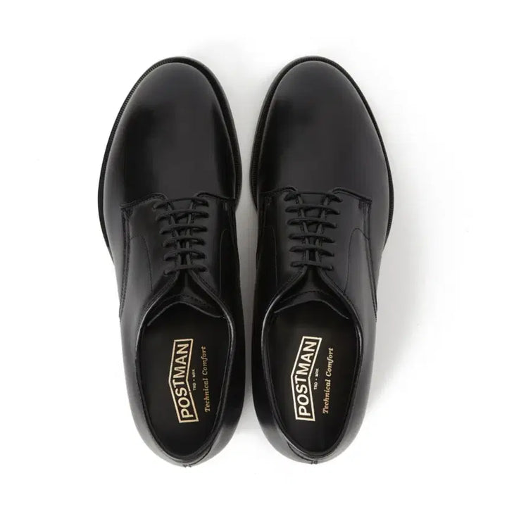 [BUNJANG] Postman Derby T-2 Black Leather Shoes 255 / 포스트맨 더비 T-2 블랙 255