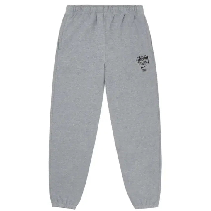 [BUNJANG] Nike x Stussy Fleece Pants Heather Grey - XL / 나이키 x 스투시 플리스(트레이닝) 팬츠 헤더 그레이 - US/EU XL
