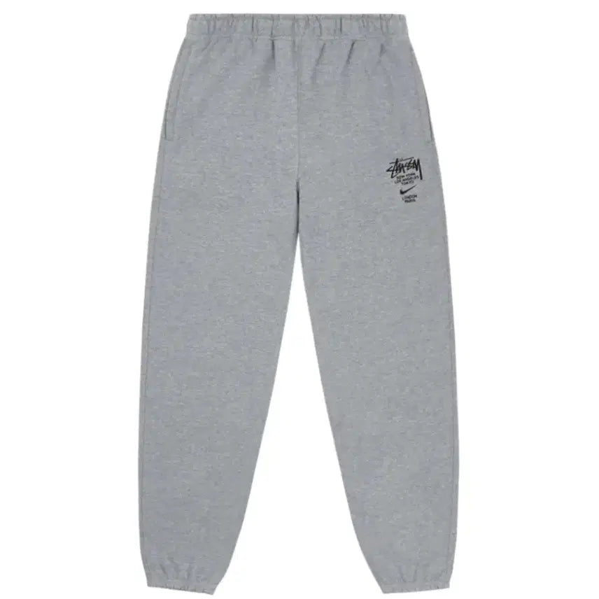 [BUNJANG] Nike x Stussy Fleece Pants Heather Grey - XL / 나이키 x 스투시 플리스(트레이닝) 팬츠 헤더 그레이 - US/EU XL