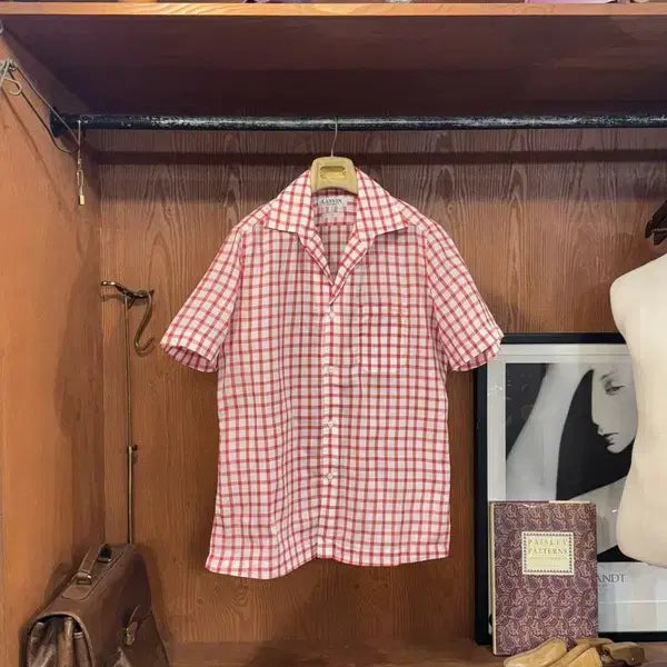 [BUNJANG] Lanvin Open Collar Pure Cotton Shirt (Size 100-105) / 랑방 오픈칼라 셔츠 100~105