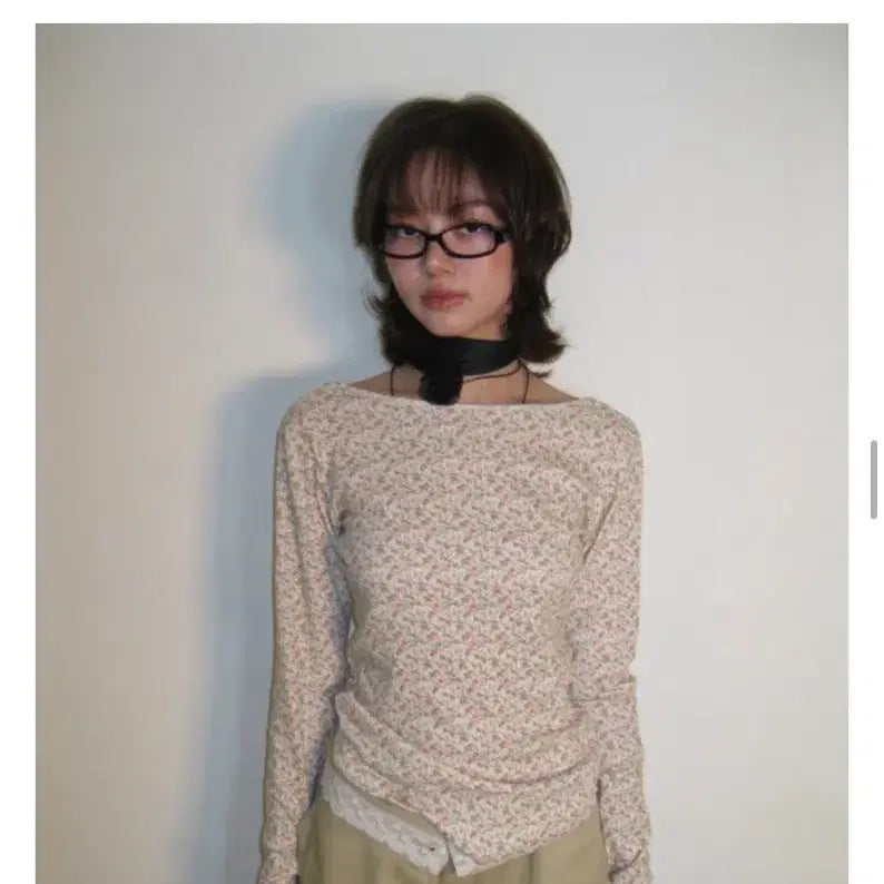 [BUNJANG] Tangerine Top Beige Flower / 탠저 탑 베이지플라워