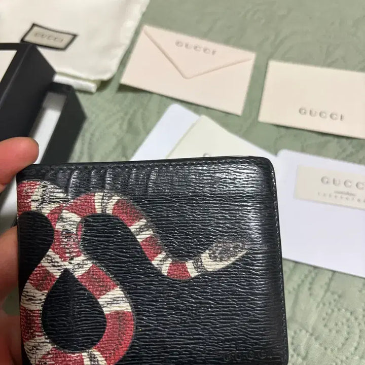 [BUNJANG] Gucci Snake Bifold Wallet / {정품} 구찌 스네이크 반지갑