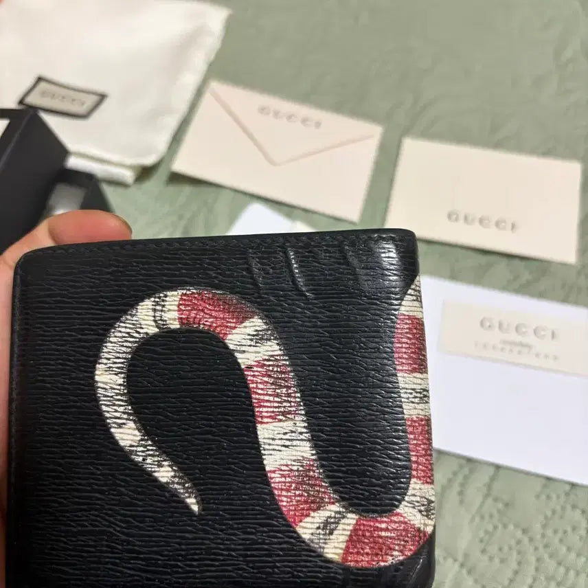 [BUNJANG] Gucci Snake Bifold Wallet / {정품} 구찌 스네이크 반지갑