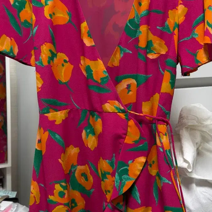 [BUNJANG] Zara-Inspired Wrap Jumpsuit / 자라 랩 원피스st 점프수트