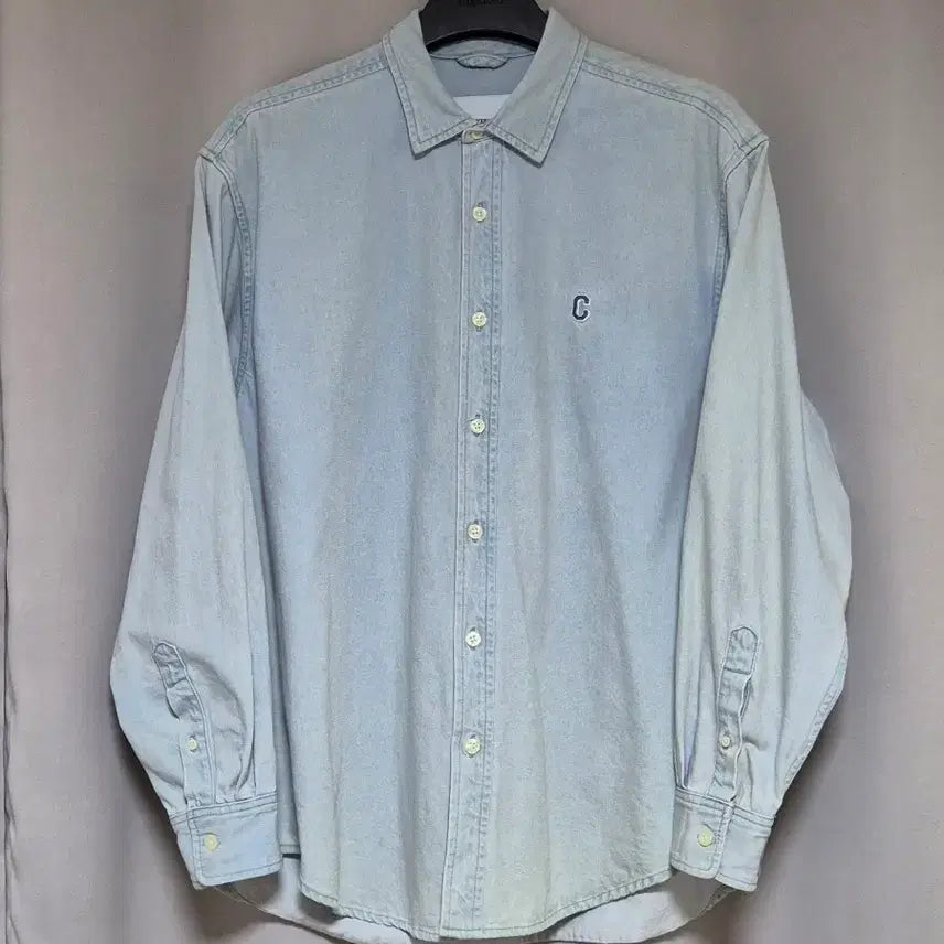 [BUNJANG] Carhartt WIP C Logo Denim Shirt Light Blue L / 커버낫 C로고 데님셔츠 라이트블루 L
