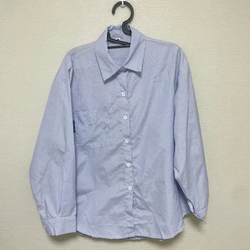 [BUNJANG] Stripe Blue Shirt / 스트라이프 블루 셔츠
