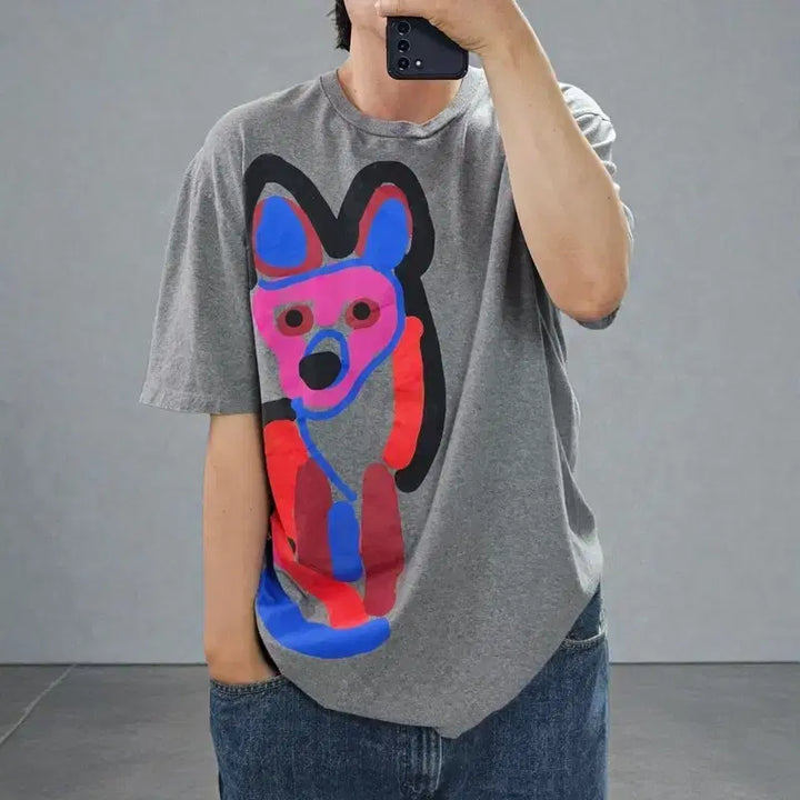 [BUNJANG] Maison Kitsuné Graphic T-Shirt / 메종키츠네 반팔티 M0505