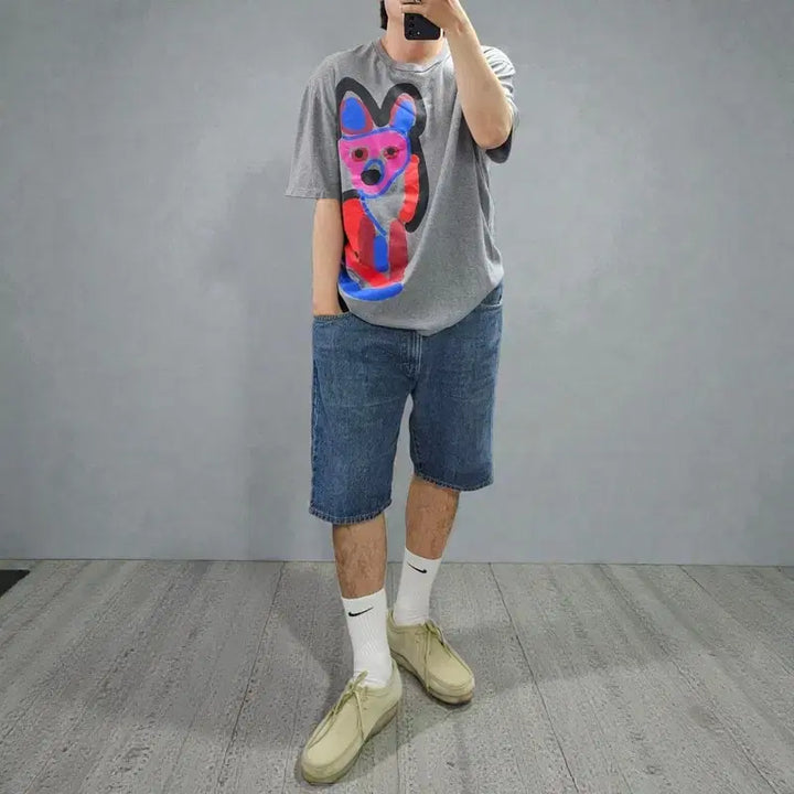 [BUNJANG] Maison Kitsuné Graphic T-Shirt / 메종키츠네 반팔티 M0505