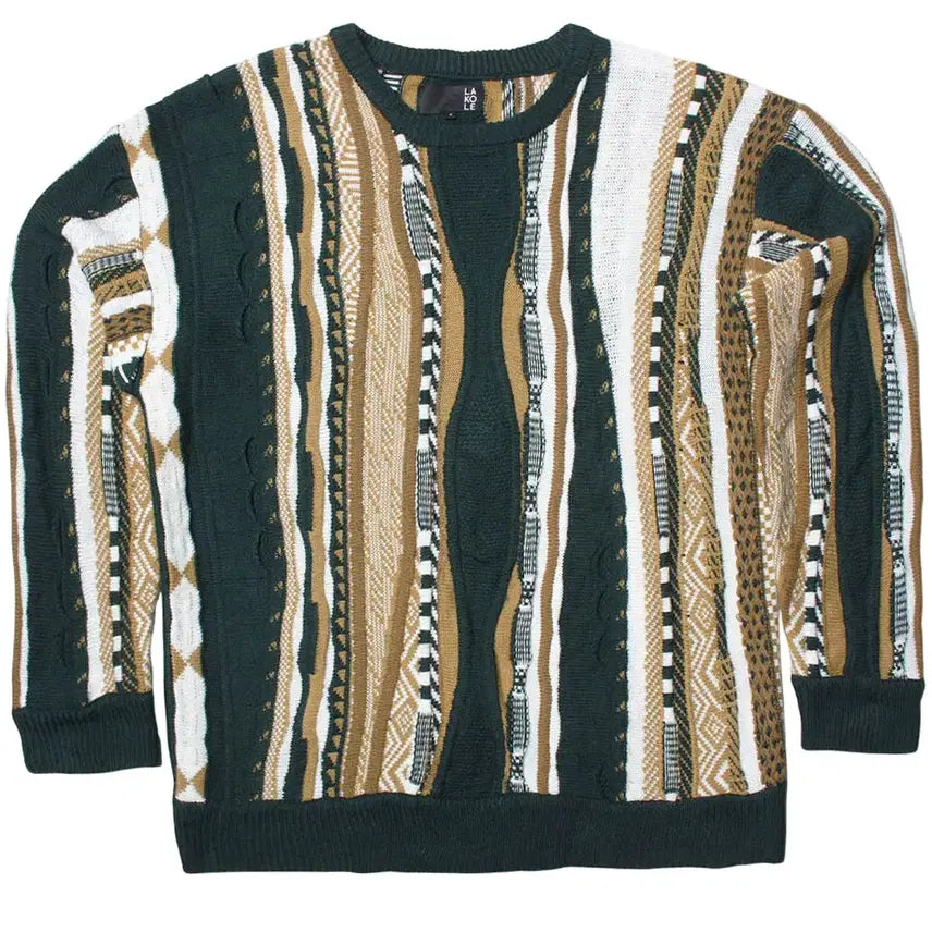 [BUNJANG] 100 Old School Textured Knit Loose Fit Sweater M / 100 올드스쿨 텍스처니트 루즈핏 236