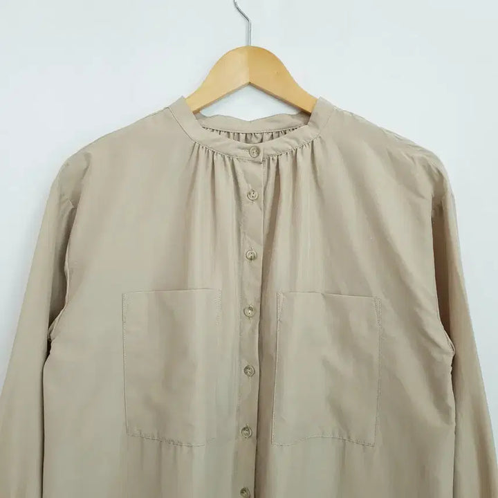 [BUNJANG] Vintage Belted Long Sleeve Blouse / 빈티지 벨티드 오피스룩 하객룩 긴팔 롱 블라우스 여F Q589