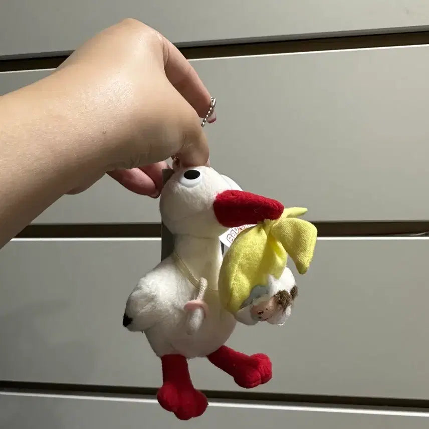 [BUNJANG] Classic Stork Bebe Monchhichi Keychain / 고전 황새 베비치치 키링 몬치치