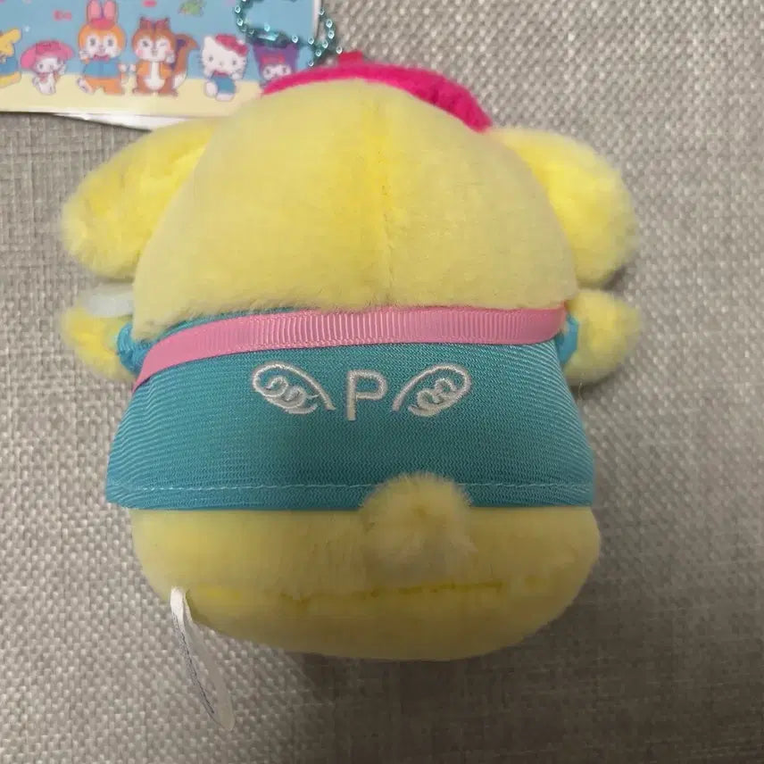 [BUNJANG] Nakajima x Sanrio Ku-pi Ramune Pompompurin Plush Keychain / 나카지마 산리오 쿠피 라무네 콜라보 폼폼푸린 인형키링