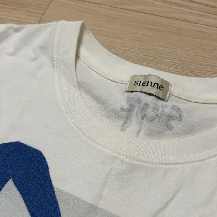 [BUNJANG] Sienne x Lovecat Short Sleeve T-Shirt Blue / 시엔느 러브캣 티셔츠 블루