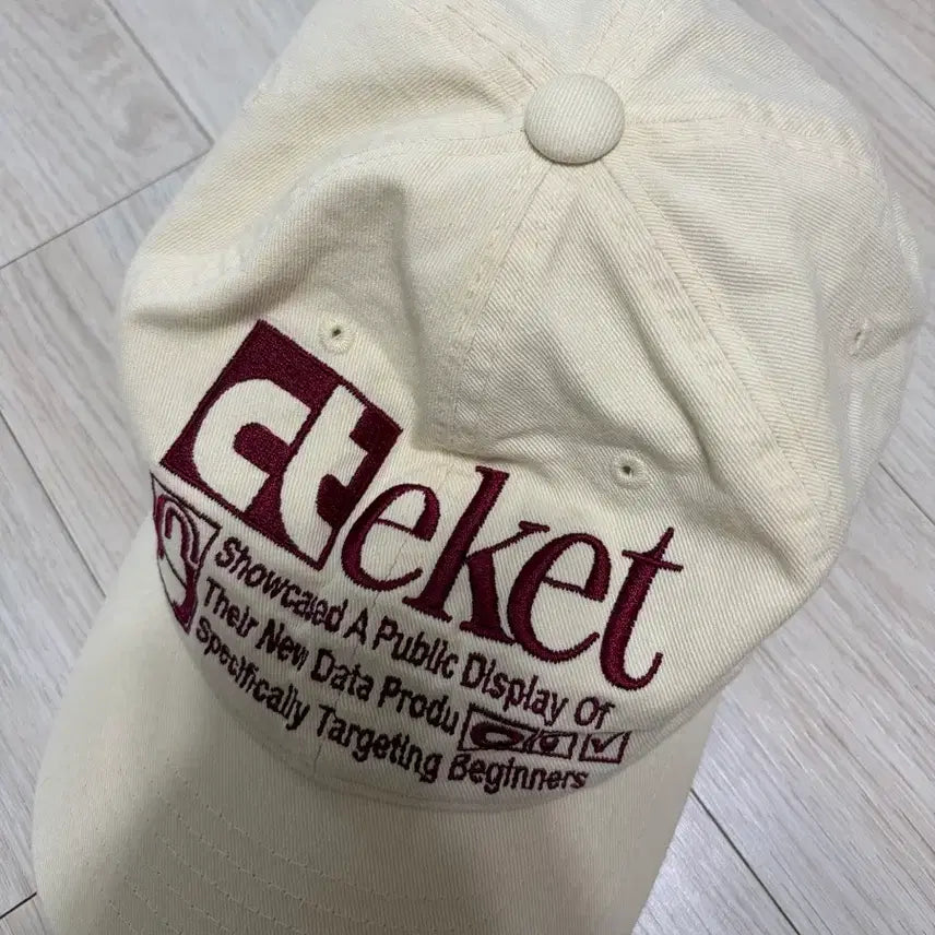 [BUNJANG] Teker Ball Cap Cream / 테켓 볼캡 모자 크림