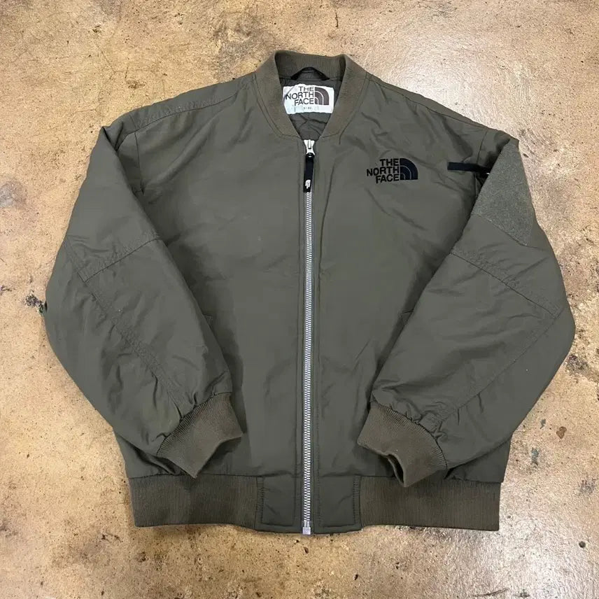 [BUNJANG] The North Face Khaki Bomber Jacket / [정품/S] 노스페이스 카키색 봄버 자켓