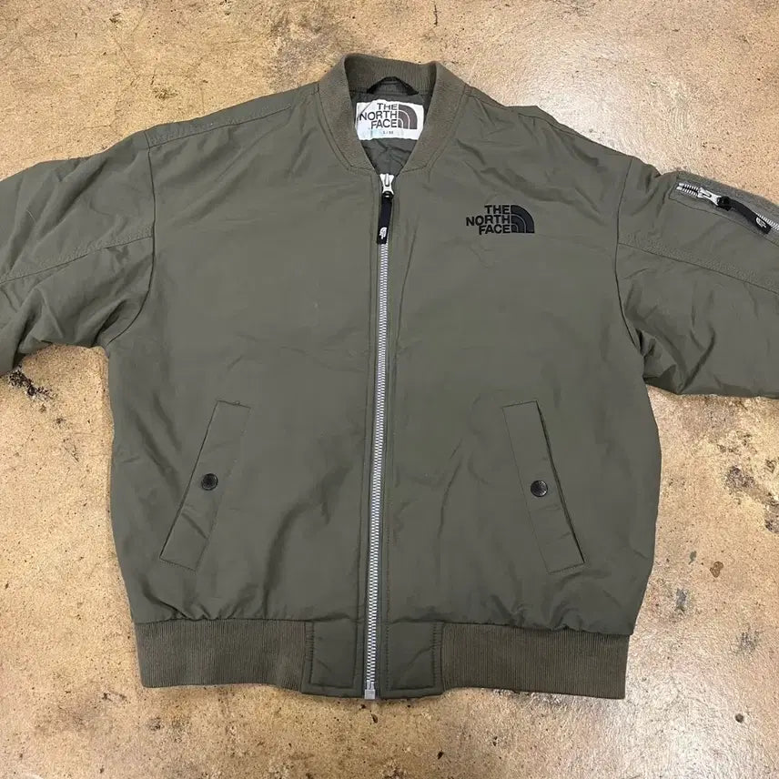 [BUNJANG] The North Face Khaki Bomber Jacket / [정품/S] 노스페이스 카키색 봄버 자켓