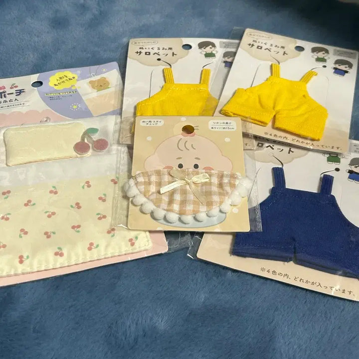 [BUNJANG] Seria Doll Clothes Blanket 5 Set / 세리아 인형옷 이불 5세트 / 미개봉