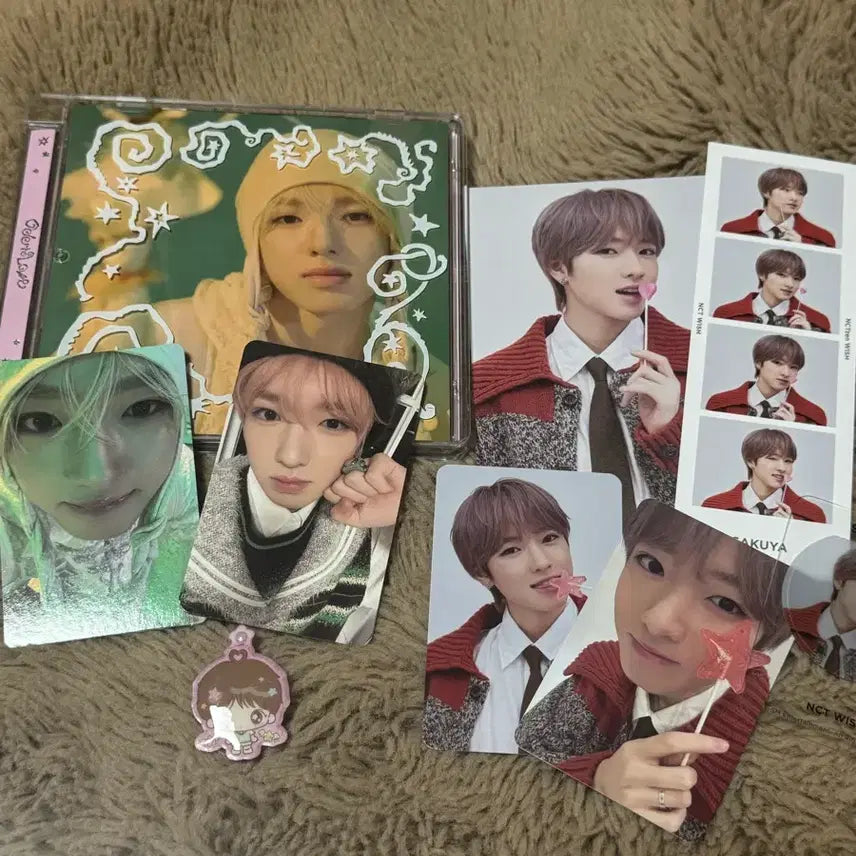 [BUNJANG] NCT Wish Sakuya Jewel Membership Kit Trading Card Bundle Set / 위시 사쿠야 쥬얼 포카 멤버십 키트 트레카 셀포 일괄 양도