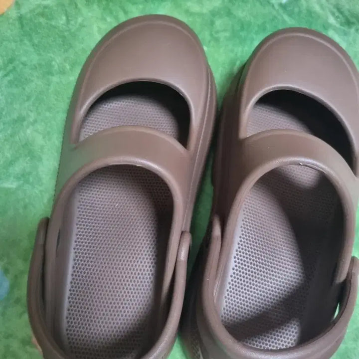 [BUNJANG] Brown Mary Jane Platform Shoes / 여름 통굽  브라운 메리제인