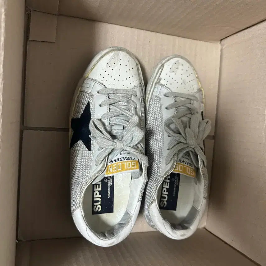[BUNJANG] Golden Goose Superstar White Silver Star Sneakers / (급처)골든구스 슈퍼스타 화이트 실버 별 스니커즈