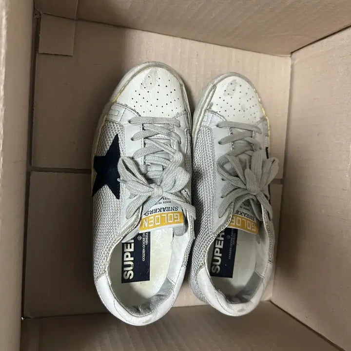 [BUNJANG] Golden Goose Superstar White Silver Star Sneakers / (급처)골든구스 슈퍼스타 화이트 실버 별 스니커즈