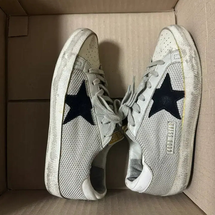[BUNJANG] Golden Goose Superstar White Silver Star Sneakers / (급처)골든구스 슈퍼스타 화이트 실버 별 스니커즈