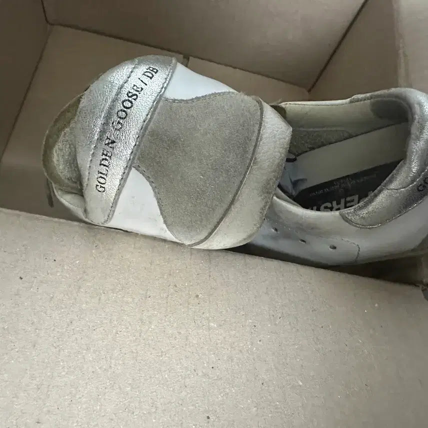 [BUNJANG] Golden Goose Superstar White Silver Star Sneakers / (급처)골든구스 슈퍼스타 화이트 실버 별 스니커즈