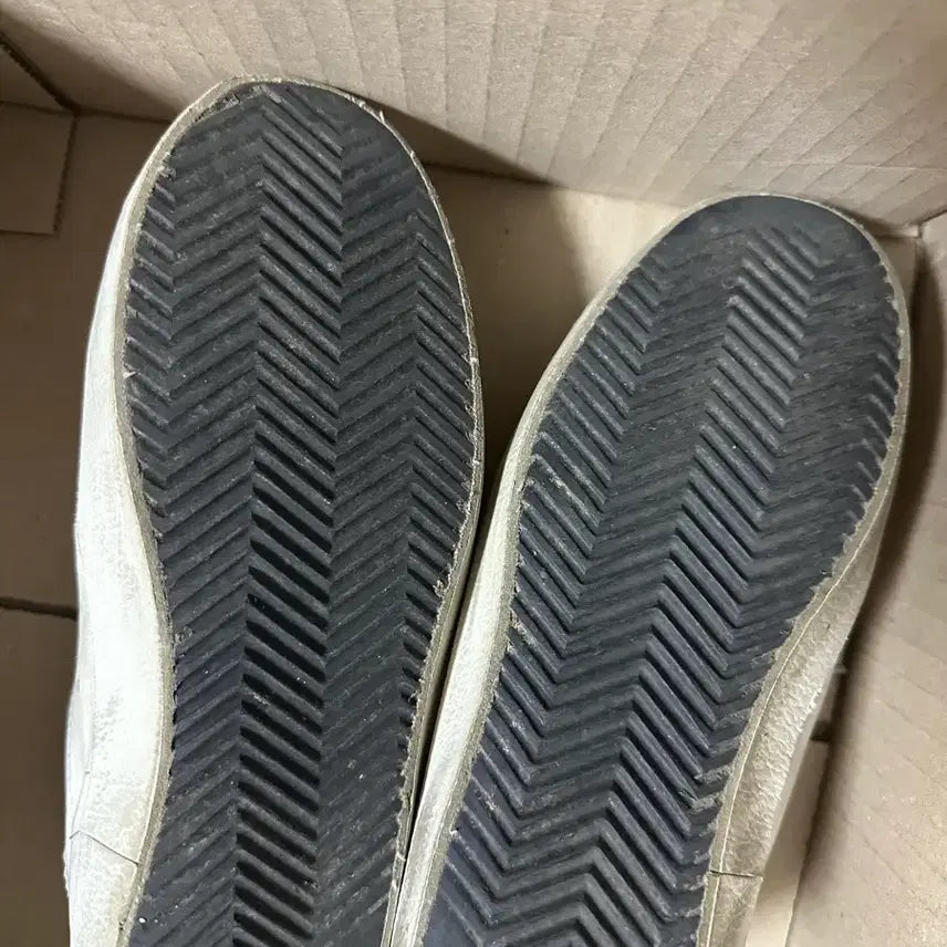 [BUNJANG] Golden Goose Superstar White Silver Tab Sneakers / (특가!!) 골든구스 슈퍼스타 화이트 실버탭 운동화