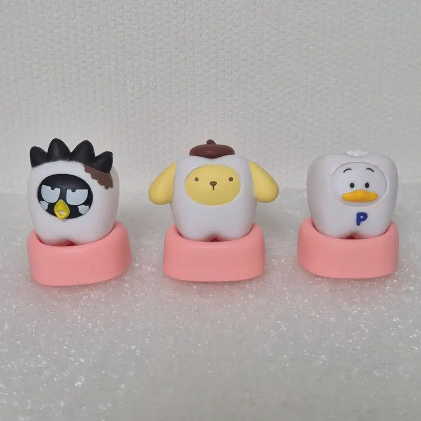 [BUNJANG] Sanrio Characters Tooth Figures Bundle Set / 산리오 캐릭터 이빨 피규어 3종 일괄