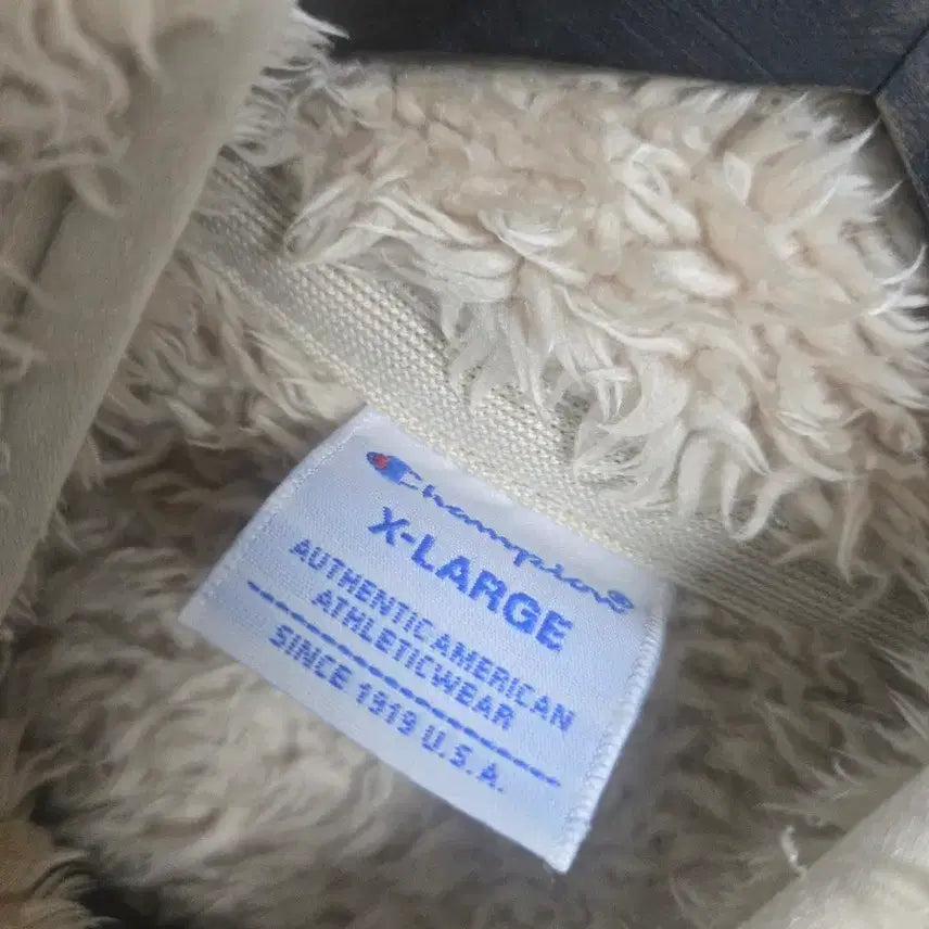 [BUNJANG] Champion Sherpa Boa Fleece Jacket (Beige, XL) / 챔피온 쉐르파 보아 후리스 (베이지/XL)