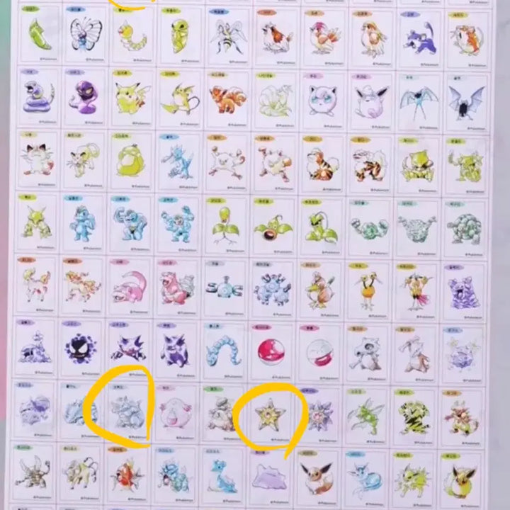 [BUNJANG] Pokemon 1996 First Edition Sticker Set (Venusaur, Golem, Staryu) / 포켓몬 1996 초판 띠부씰 3종 (이상해꽃, 코뿌리, 별가사리)