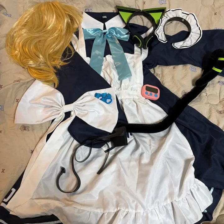 [BUNJANG] Blue Archive Saiba Midori Maid Version Cosplay Costume / 블루아카이브 사이바미도리 메이드버전 판매