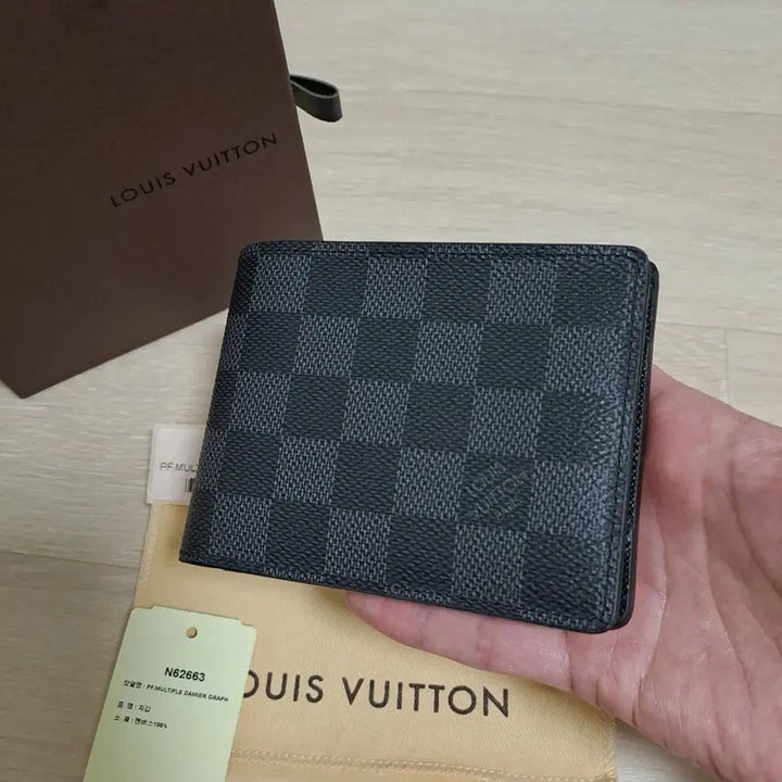 [BUNJANG] Louis Vuitton Damier Multiple Wallet / [100%/정품] 루이비통 다미에 멀티플 반지갑 상태 좋음