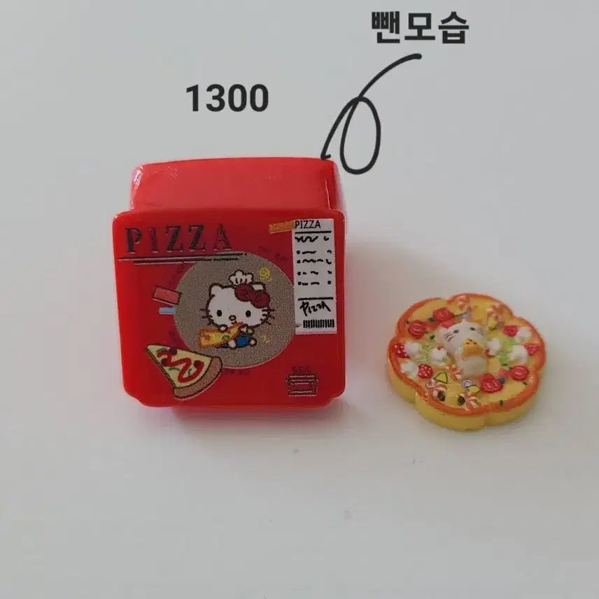 [BUNJANG] Hello Kitty Pizza Miniature Set / 키티피자미니어처
