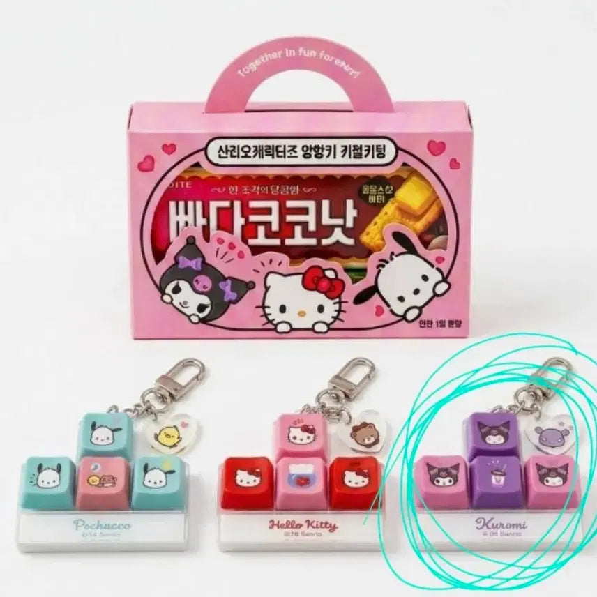 [BUNJANG] Sanrio Kuromi Keycap Keychain / 세븐일레븐 산리오 키캡키링 *쿠로미