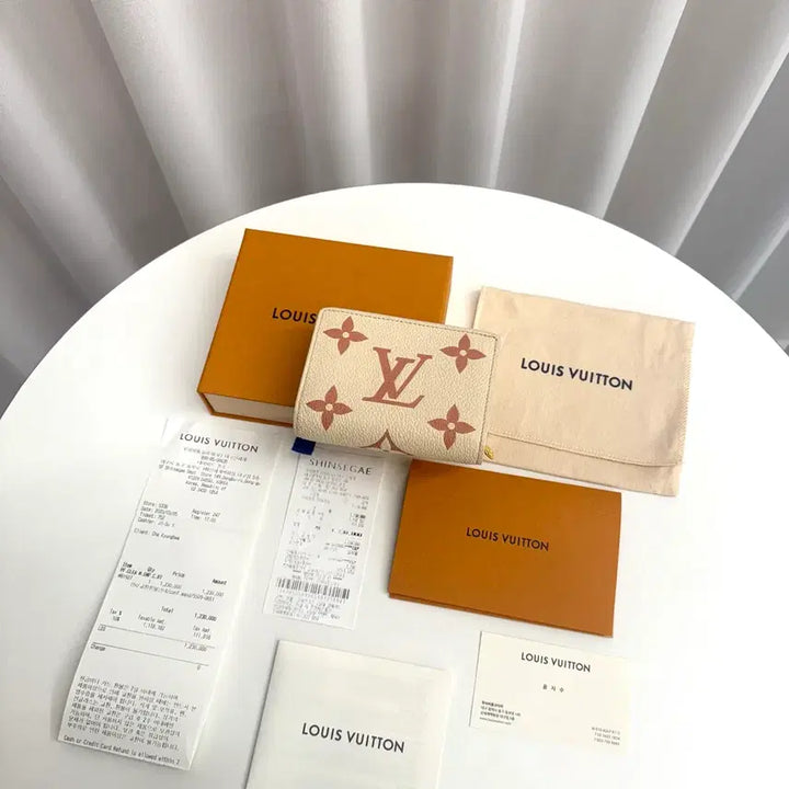 [BUNJANG] Louis Vuitton Monogram Empreinte Clea Wallet / [백화점 / 풀박스] 루이비통 모노그램 앙프렝뜨 클레아 반지갑