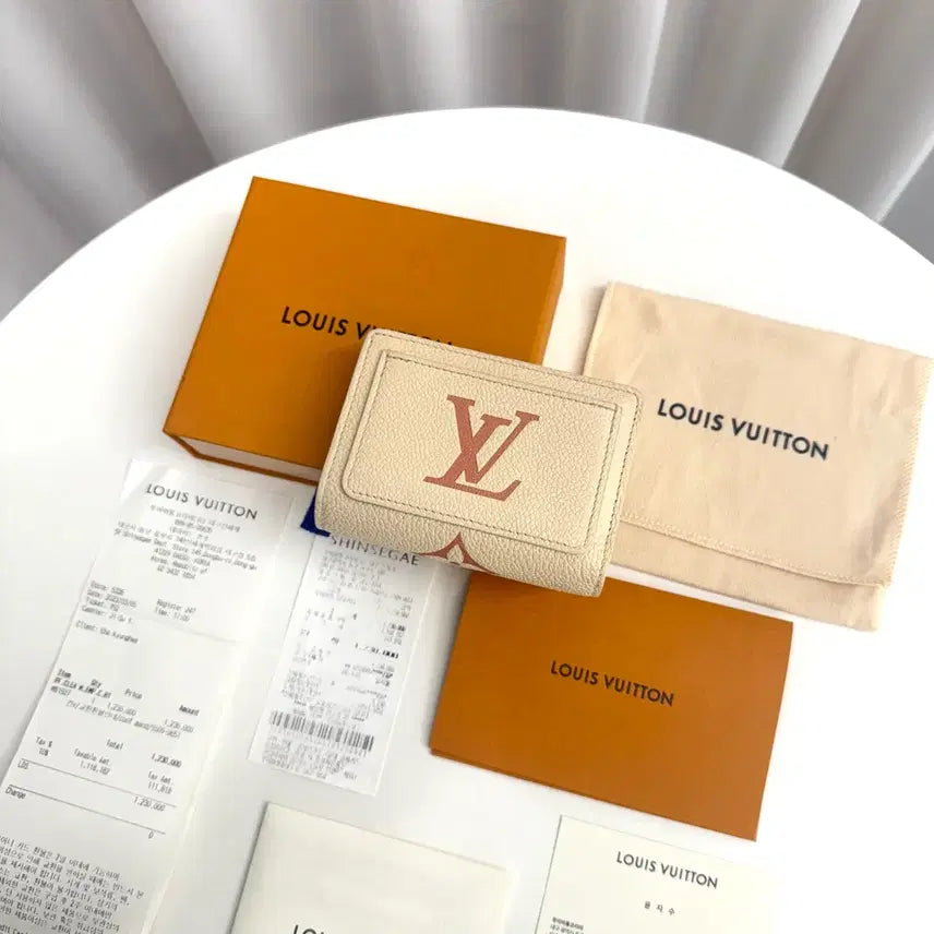[BUNJANG] Louis Vuitton Monogram Empreinte Clea Wallet / [백화점 / 풀박스] 루이비통 모노그램 앙프렝뜨 클레아 반지갑