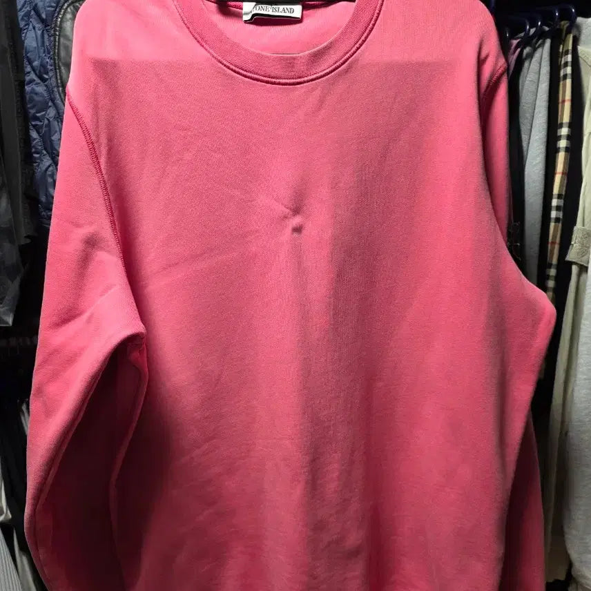 [BUNJANG] Stone Island Pink Sweatshirt T-Shirt XXL / 스톤아일랜드 핑크 맨투맨 티셔츠