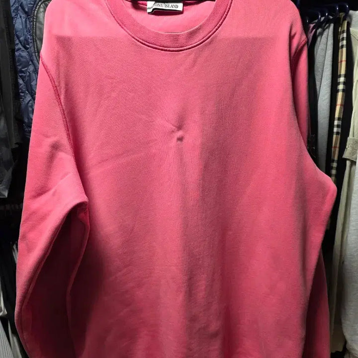 [BUNJANG] Stone Island Pink Sweatshirt T-Shirt XXL / 스톤아일랜드 핑크 맨투맨 티셔츠