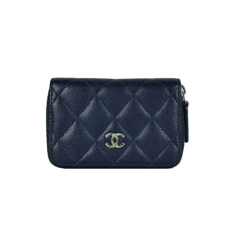 [BUNJANG] Chanel Classic Caviar Zip Coin Wallet / 샤넬 클래식 캐비어 지퍼 동전 지갑