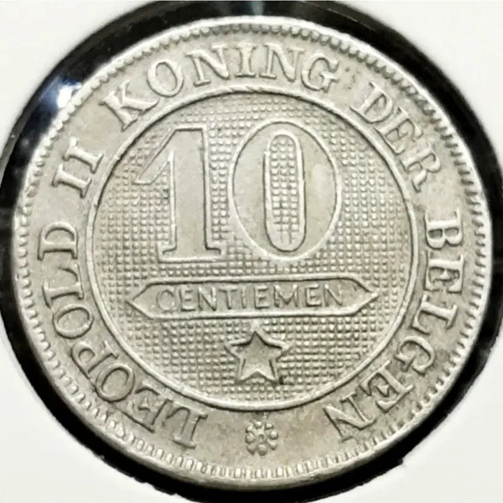 [BUNJANG] Belgium 1895 10 Centimes Foreign Coin / 벨기에 1895년 10상팀.외국주화 주화 동전 화폐
