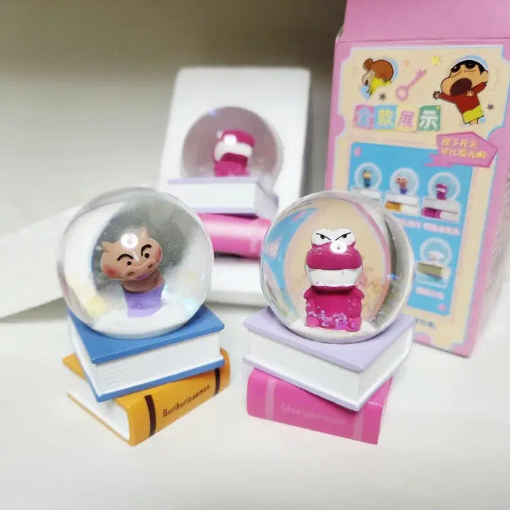 [BUNJANG] Crayon Shin-chan Chocobi Snow Globe Water Globe LED / 짱구 스노우볼 워터볼 LED 초코비