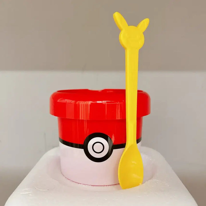 [BUNJANG] Pokemon Play Cup + Pikachu Spoon + Ditto Coated Pick Set (Unsealed) / (개봉) 포켓몬플레이컵+피카츄스푼+메타몽 코팅픽 1개