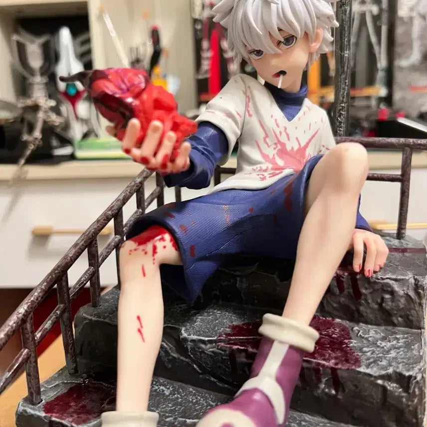 [BUNJANG] Hunter x Hunter Killua Heart Staircase Resin Figure (Sealed) / 미사용) 헌터x헌터 키르아 심장계단 피규어