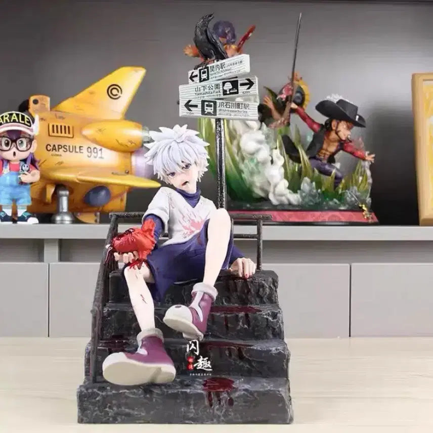 [BUNJANG] Hunter x Hunter Killua Heart Staircase Resin Figure (Sealed) / 미사용) 헌터x헌터 키르아 심장계단 피규어