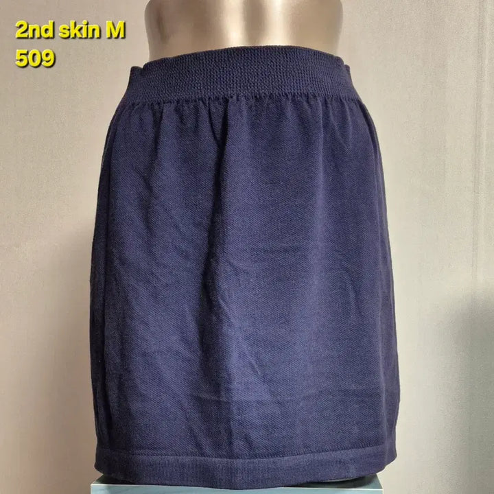 [BUNJANG] 2nd Skin Navy Knit Skirt - Size M / 2nd skin 네이비 니트 스커트 M