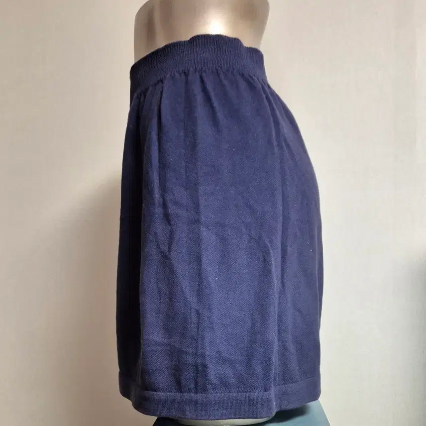 [BUNJANG] 2nd Skin Navy Knit Skirt - Size M / 2nd skin 네이비 니트 스커트 M