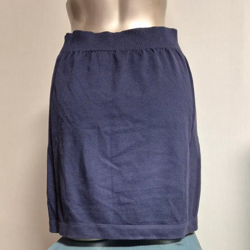 [BUNJANG] 2nd Skin Navy Knit Skirt - Size M / 2nd skin 네이비 니트 스커트 M