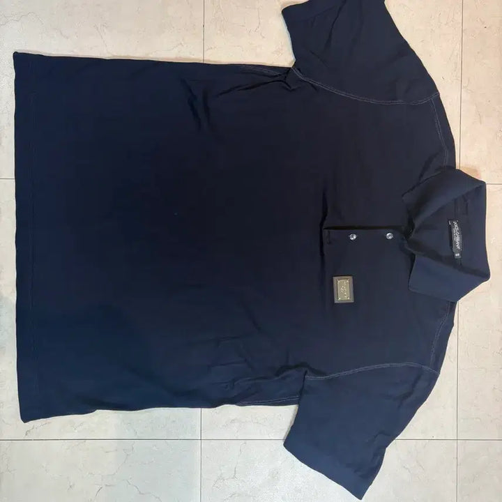 [BUNJANG] Dolce &amp; Gabbana Logo Tag Cotton Pique Polo Shirt / 돌체앤가바나 로고 태그 코튼 피케 폴로 셔츠
