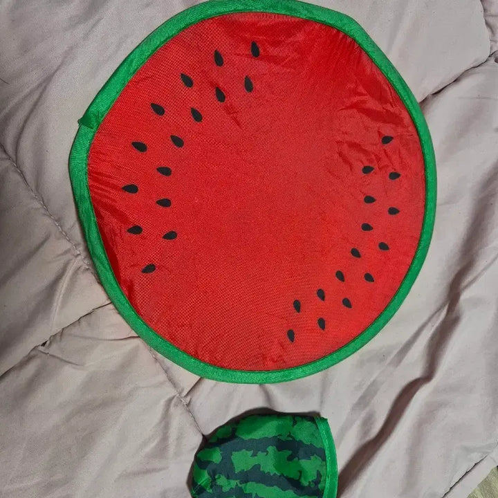 [BUNJANG] Watermelon Folding Mini Portable Fan / 접이식 수박 부채 미니 휴대용